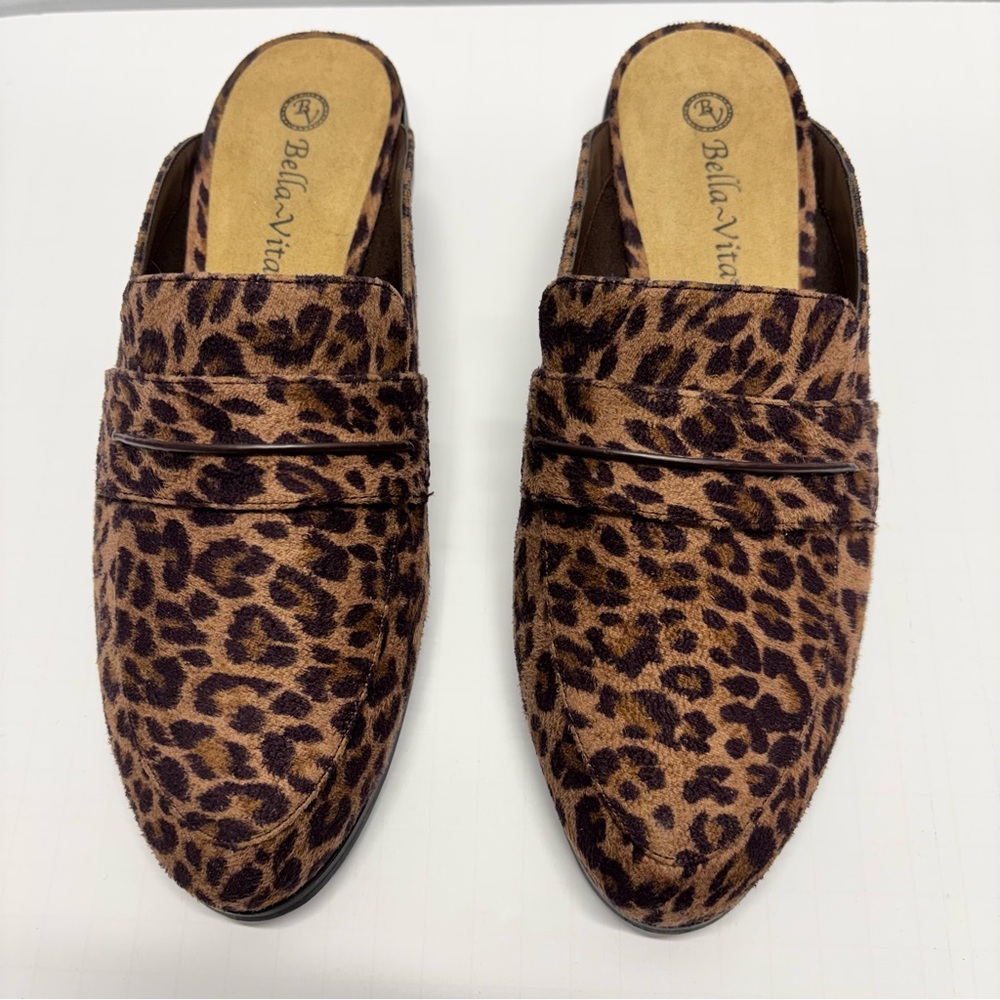 ✨Bella Vita Leopard Print Women’s Loafers Size 8.5